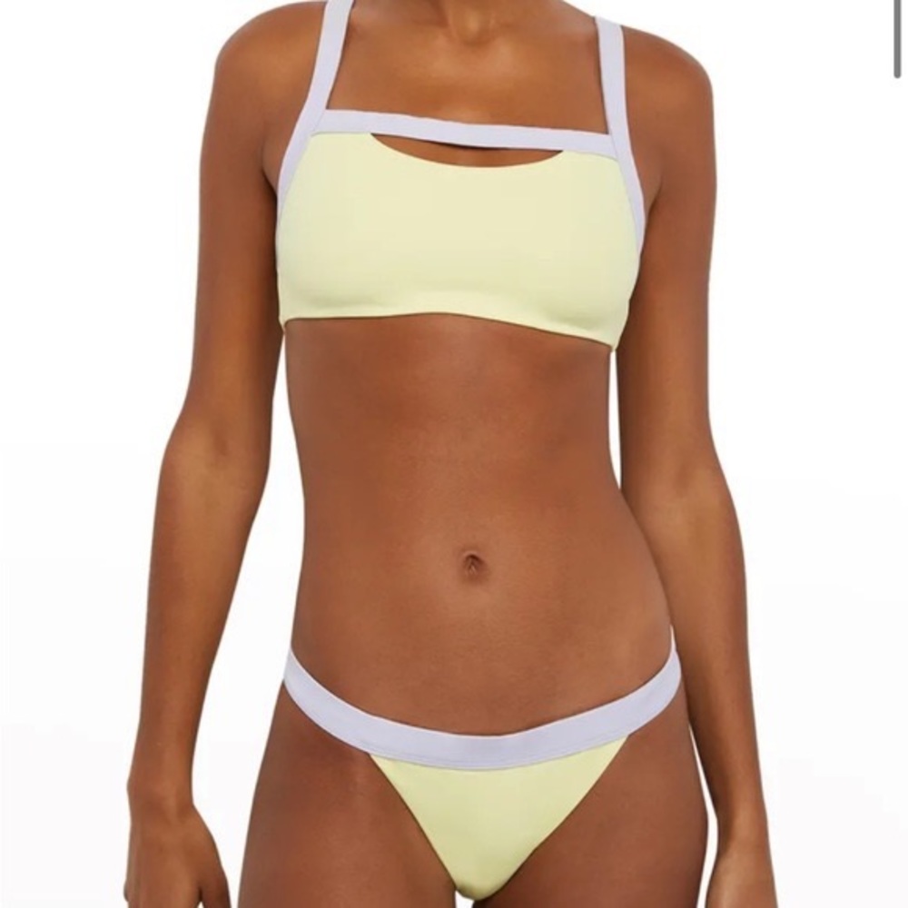NWT ONIA LINA BIKINI SET - Yellow & Periwinkle